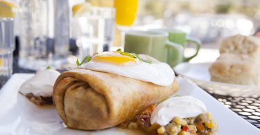 Brunch Chimichanga at Isis Music Hall- Ashley Ruzich Photography ashleyruzichphotography.com