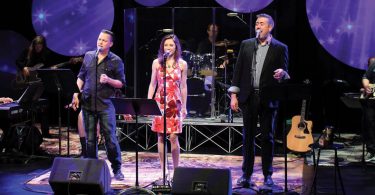 Photo by Scott Treadway of bee gees play at flat rock playhouse