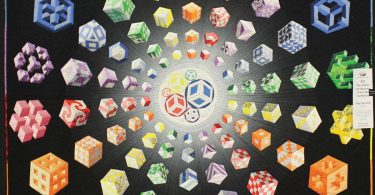 The Creation and Expansion of the Cubic Quiltiverse, 2018 winner of Viewers’ Choice prize. Roger Winchell, artist