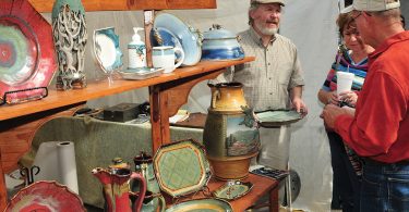 Terrance Painter, potter. Different Drummer Pottery