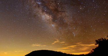 Milky Way over Blue Ridge Parkway, photo by club member Jerry Sherman at Mt. Pisgah Astronomy Club Star Gaze
