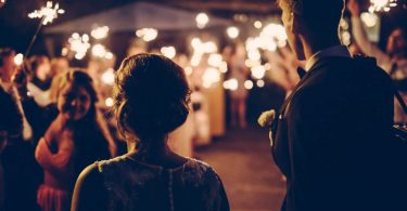 nightime wedding