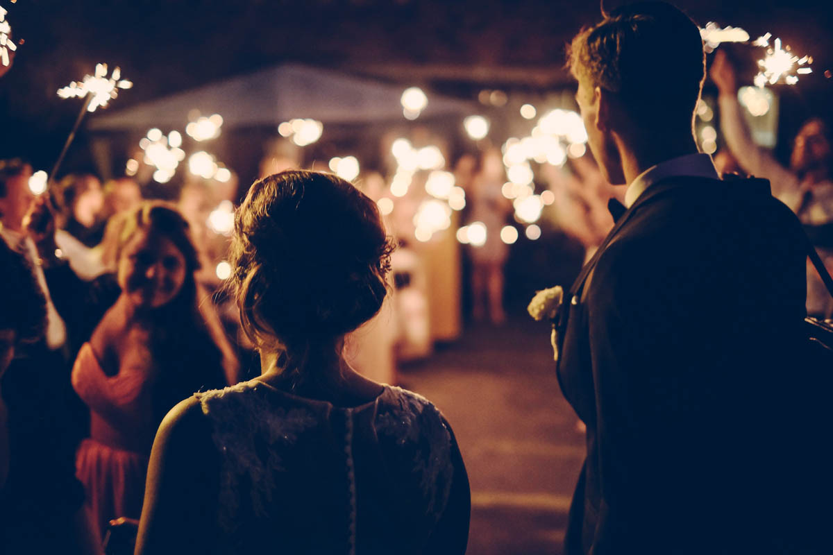nightime wedding