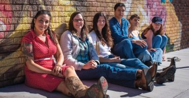 From left, Jane Kramer, Laura Blackley, Aubrey Eisenman, Quetzal Jordan, Tina Collins and Amanda Anne Platt. Photo by Stephan Pruitt Photography