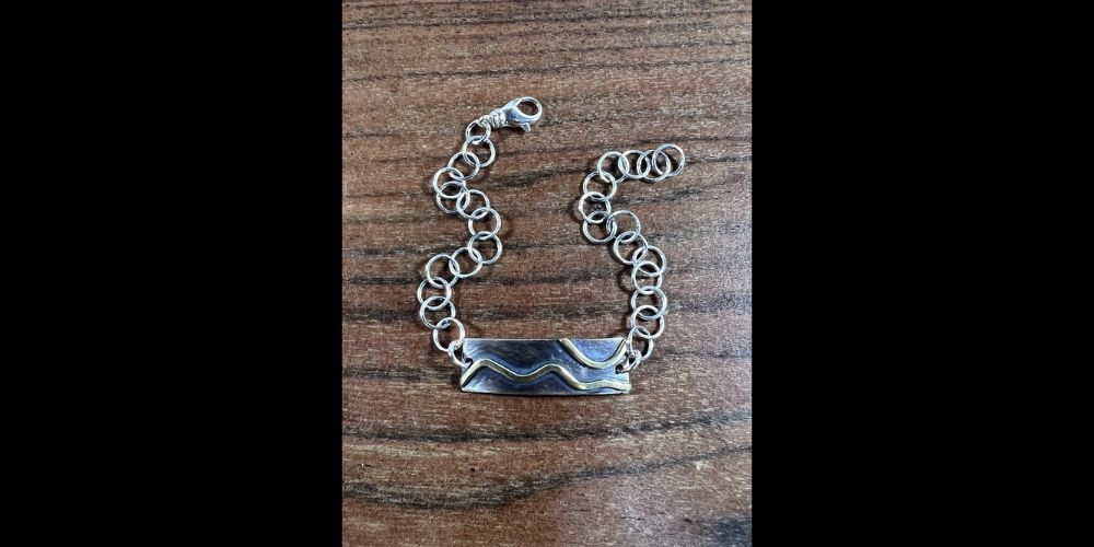 Mixed Metal Mountain Bracelet — Arts & culture in Ignite Jewelry Studios