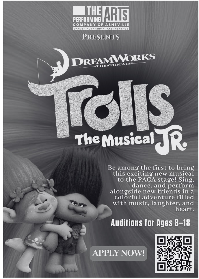 Trolls JR Auditions with PACA!! — Arts & culture in THE Performing Arts Company of Asheville | PACA